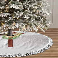 Hawaii Ka Pule a ka Haku Memorial Tree Skirt Flower Lei Cross - Ivory White