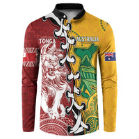 Mate Ma'a Tonga Vs Australia Rugby Personalized Button Sweatshirt Special Mascots LT7 Colorful - Polynesian Pride