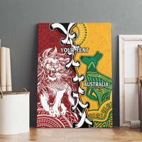 Mate Ma'a Tonga Vs Australia Rugby Personalized Canvas Wall Art Special Mascots LT7 - Polynesian Pride