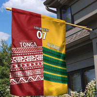 Australia - Tonga Rugby Custom Garden Flag Minimalist Dynamic LT7 - Polynesian Pride