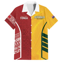 Australia - Tonga Rugby Custom Hawaiian Shirt Minimalist Dynamic LT7 Colorful - Polynesian Pride
