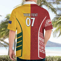 Australia - Tonga Rugby Custom Hawaiian Shirt Minimalist Dynamic LT7 - Polynesian Pride