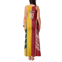 Australia - Tonga Rugby Custom Tank Maxi Dress Minimalist Dynamic LT7 - Polynesian Pride