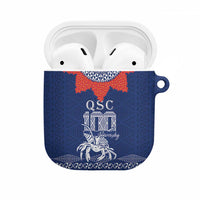 Queen Salote College 100 Years Anniversary AirPods Case Tonga QSC Royal Blue - Polynesian Pride