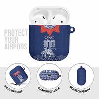 Queen Salote College 100 Years Anniversary AirPods Case Tonga QSC Royal Blue LT7 - Polynesian Pride
