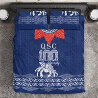 Queen Salote College 100 Years Anniversary Bedding Set Tonga QSC Royal Blue - Polynesian Pride