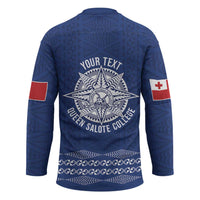 Queen Salote College 100 Years Anniversary Personalized Hockey Jersey Tonga QSC Royal Blue LT7 - Polynesian Pride