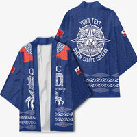 Queen Salote College 100 Years Anniversary Personalized Kimono Tonga QSC Royal Blue - Polynesian Pride
