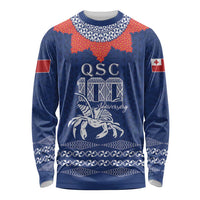 Queen Salote College 100 Years Anniversary Personalized Long Sleeve Shirt Tonga QSC Royal Blue LT7 Unisex Royal Blue - Polynesian Pride