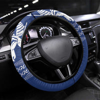 Queen Salote College 100 Years Anniversary Steering Wheel Cover Tonga QSC Royal Blue - Polynesian Pride