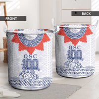 Queen Salote College 100 Years Anniversary Laundry Basket Tonga QSC White - Polynesian Pride