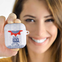 Queen Salote College 100 Years Anniversary AirPods Case Tonga QSC White LT7 - Polynesian Pride