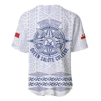 Queen Salote College 100 Years Anniversary Personalized Baseball Jersey Tonga QSC White LT7 - Polynesian Pride
