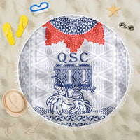Queen Salote College 100 Years Anniversary Beach Blanket Tonga QSC White - Polynesian Pride