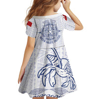 Queen Salote College 100 Years Anniversary Personalized Family Matching Tank Maxi Dress and Hawaiian Shirt Tonga QSC White - Polynesian Pride