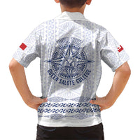 Queen Salote College 100 Years Anniversary Personalized Hawaiian Shirt Tonga QSC White - Polynesian Pride