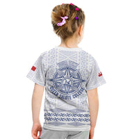 Queen Salote College 100 Years Anniversary Personalized Kid T Shirt Tonga QSC White LT7 - Polynesian Pride