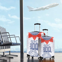 Queen Salote College 100 Years Anniversary Luggage Cover Tonga QSC White - Polynesian Pride