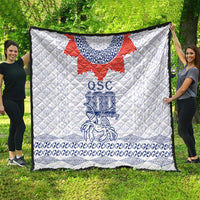 Queen Salote College 100 Years Anniversary Quilt Tonga QSC White - Polynesian Pride