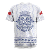 Queen Salote College 100 Years Anniversary Personalized Rugby Jersey Tonga QSC White LT7 - Polynesian Pride
