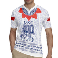 Queen Salote College 100 Years Anniversary Personalized Rugby Jersey Tonga QSC White LT7 - Polynesian Pride