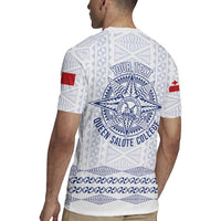 Queen Salote College 100 Years Anniversary Personalized Rugby Jersey Tonga QSC White LT7 - Polynesian Pride