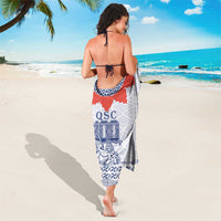 Queen Salote College 100 Years Anniversary Sarong Tonga QSC White - Polynesian Pride