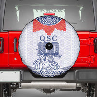 Queen Salote College 100 Years Anniversary Spare Tire Cover Tonga QSC White - Polynesian Pride
