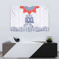 Queen Salote College 100 Years Anniversary Tapestry Tonga QSC White LT7 - Polynesian Pride