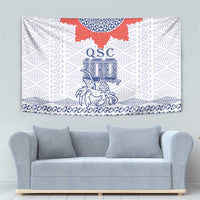 Queen Salote College 100 Years Anniversary Tapestry Tonga QSC White LT7 - Polynesian Pride