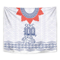 Queen Salote College 100 Years Anniversary Tapestry Tonga QSC White LT7 - Polynesian Pride