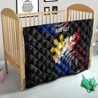 Personalised Philippines Tribal Quilt Mix Plumeria - Flag Colors LT7 - Polynesian Pride