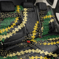 Hawaii Puakenikeni - Maile Lei Back Car Seat Cover Obsidian Black