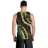 Hawaii Puakenikeni - Maile Lei Men Tank Top Obsidian Black LT7 - Polynesian Pride