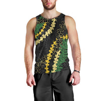 Hawaii Puakenikeni - Maile Lei Men Tank Top Obsidian Black LT7 - Polynesian Pride