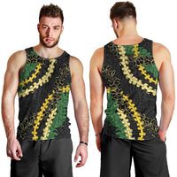 Hawaii Puakenikeni - Maile Lei Men Tank Top Obsidian Black LT7 - Polynesian Pride