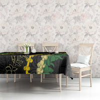 Hawaii Puakenikeni - Maile Lei Tablecloth Obsidian Black LT7 - Polynesian Pride