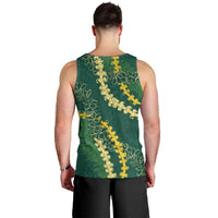 Hawaii Puakenikeni - Maile Lei Men Tank Top Sage Green LT7 - Polynesian Pride