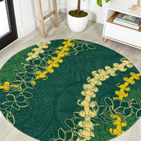 Hawaii Puakenikeni - Maile Lei Round Carpet Sage Green LT7 Sage Green - Polynesian Pride