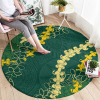 Hawaii Puakenikeni - Maile Lei Round Carpet Sage Green LT7 - Polynesian Pride