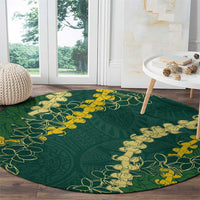 Hawaii Puakenikeni - Maile Lei Round Carpet Sage Green LT7 - Polynesian Pride