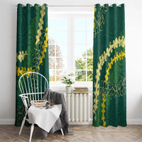 Hawaii Puakenikeni - Maile Lei Window Curtain Sage Green LT7 - Polynesian Pride