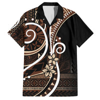 Samoa Siapo Classic Motif Hawaiian Shirt Manuia le tutoatasi o Samoa Independence Black Style LT7 Black - Polynesian Pride