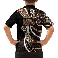 Samoa Siapo Classic Motif Hawaiian Shirt Manuia le tutoatasi o Samoa Independence Black Style LT7 - Polynesian Pride