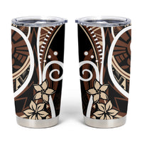 Samoa Siapo Classic Motif Tumbler Cup Manuia le tutoatasi o Samoa Independence Black Style