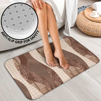 Polynesian Tribal Pattern Patchwork Picturesque Bathroom Set Mocha LT7 - Polynesian Pride