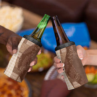 Polynesian Tribal Pattern Patchwork Picturesque 4 in 1 Can Cooler Tumbler Mocha LT7 - Polynesian Pride