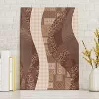 Polynesian Tribal Pattern Patchwork Picturesque Canvas Wall Art Mocha LT7 Without Frame Mocha - Polynesian Pride