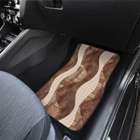 Polynesian Tribal Pattern Patchwork Picturesque Car Mats Mocha LT7 - Polynesian Pride