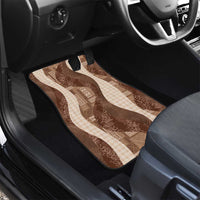 Polynesian Tribal Pattern Patchwork Picturesque Car Mats Mocha LT7 - Polynesian Pride